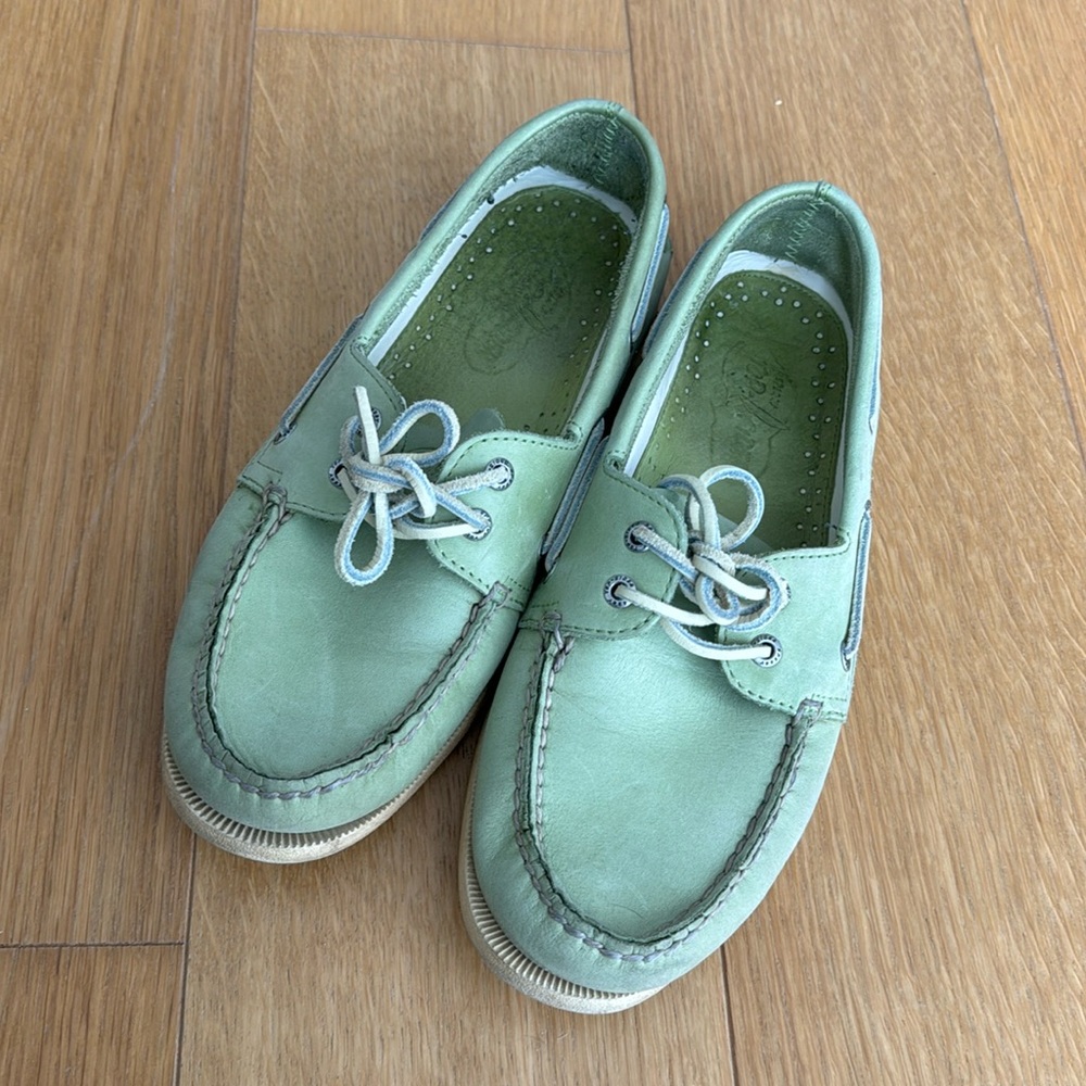 Sperry top-sider green boat shoes men’s size 9